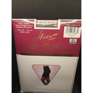Hanes Silk Reflections Shapers Silky Sheer Town Taupe Size EF Style 780